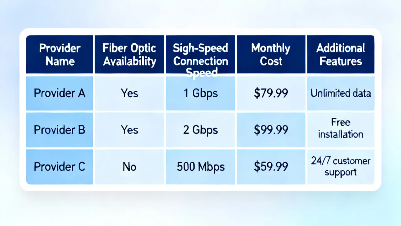 Comparing Top Internet Providers