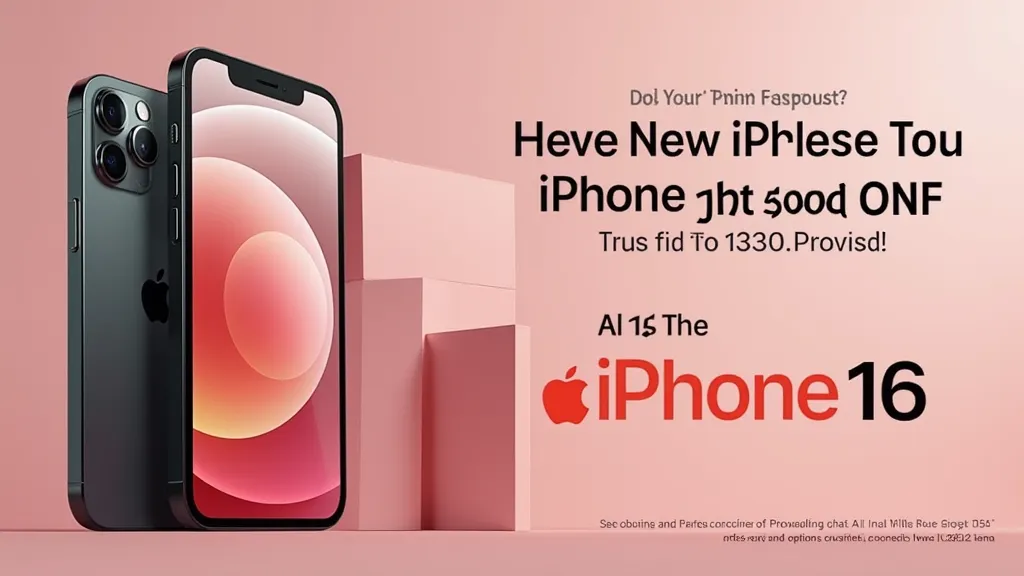 Get iPhone 16 With low-price Down Today