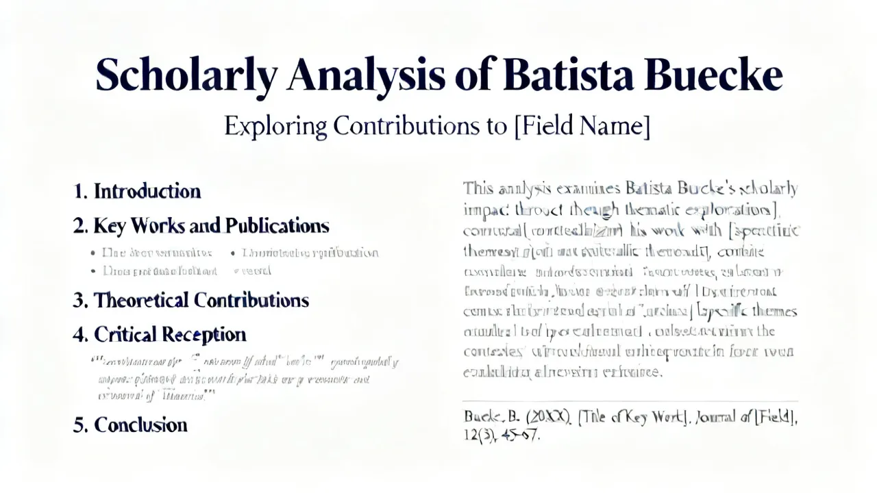 Understanding Batista Buecke Influence
